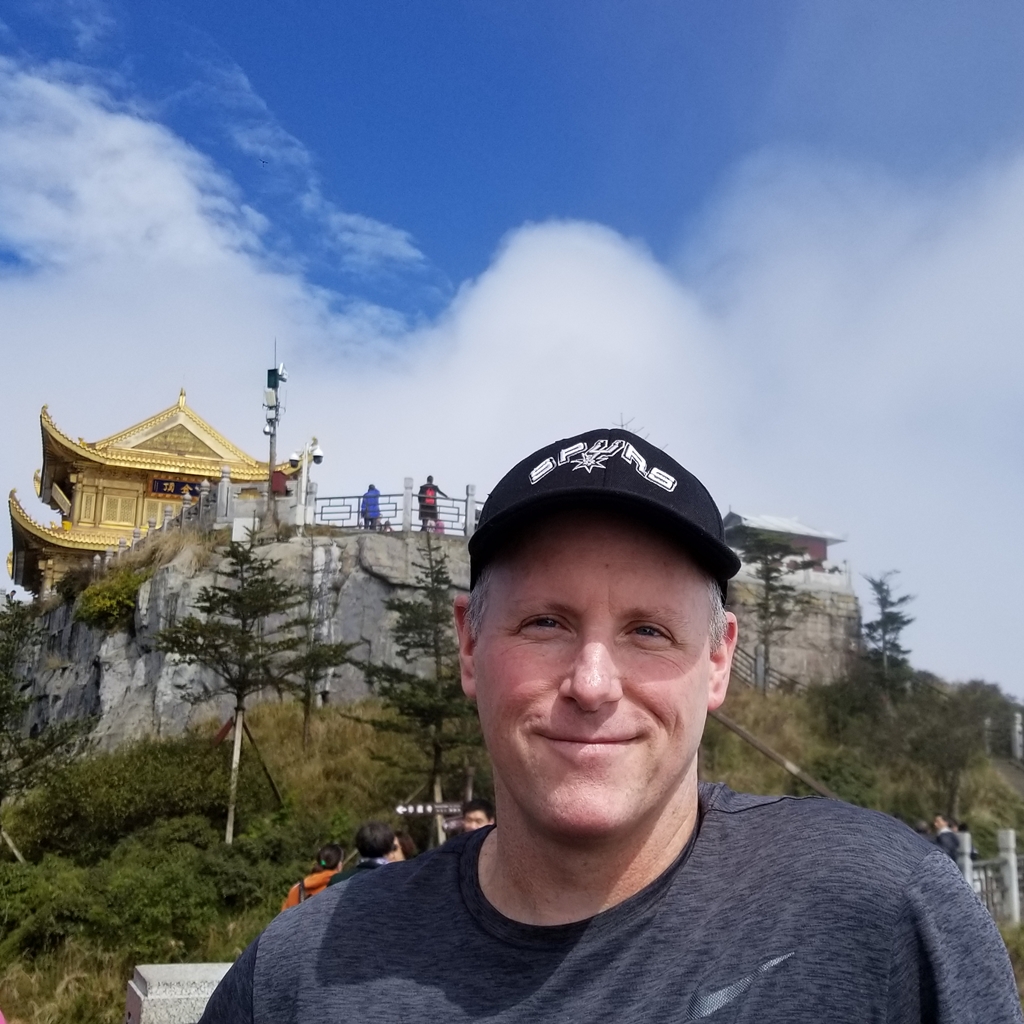Brantley at the Golden Summit of Emeishan in Sichuan Province
